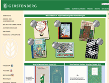 Tablet Screenshot of gerstenberg-verlag.de